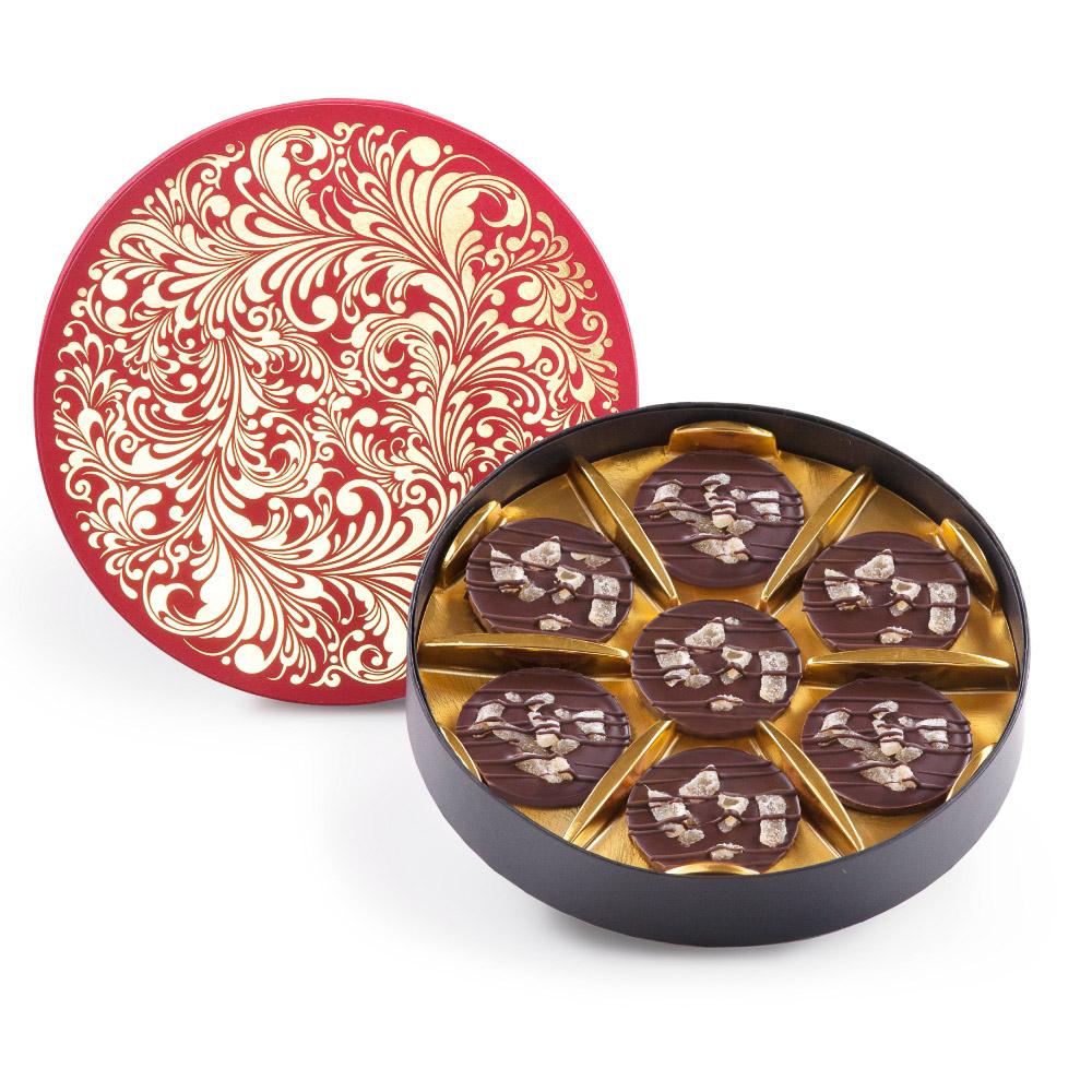Chinese Ginger Dark Chocolate Florentines