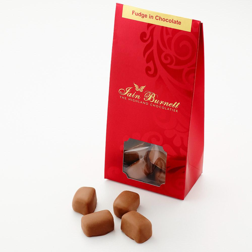 Fudge de lujo bañado en chocolate con leche - Bolsa