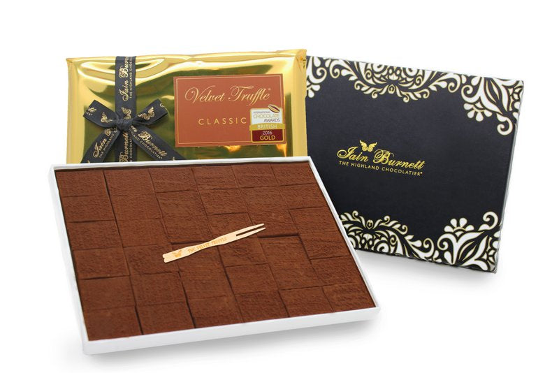 Trufas clásicas de terciopelo de leche