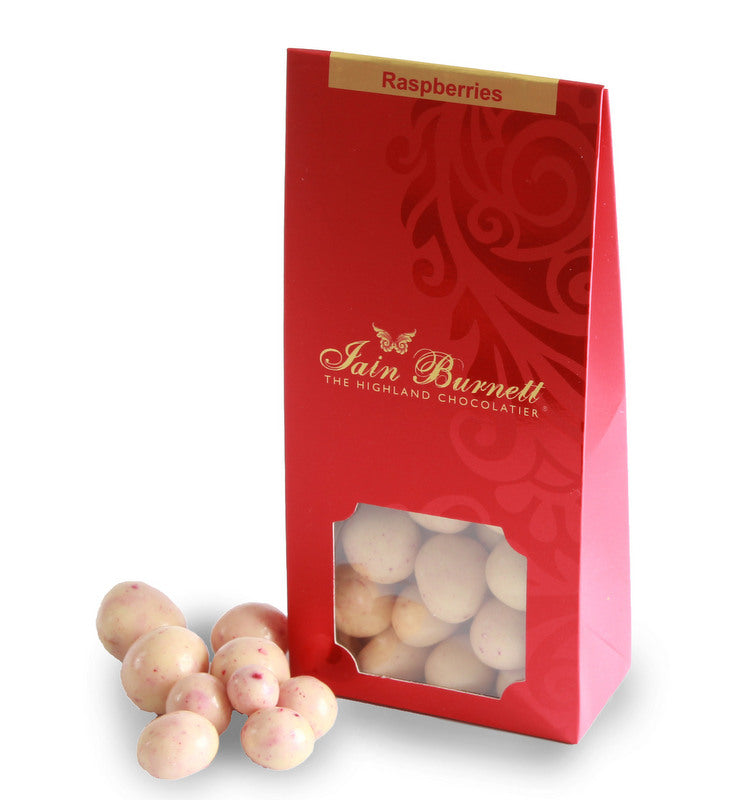 Raspberries in White Chocolate - Pouch
