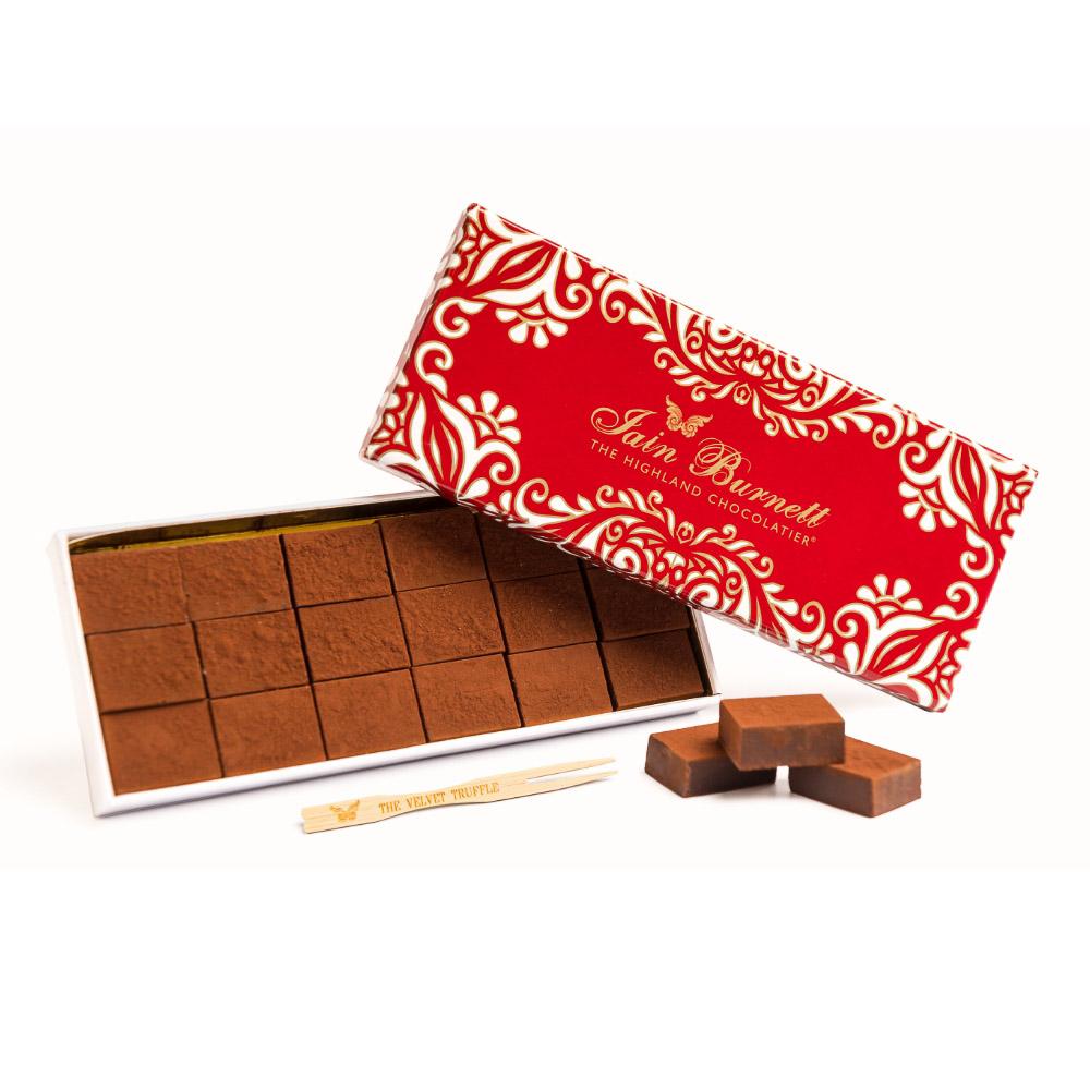 Trufas clásicas de terciopelo de leche