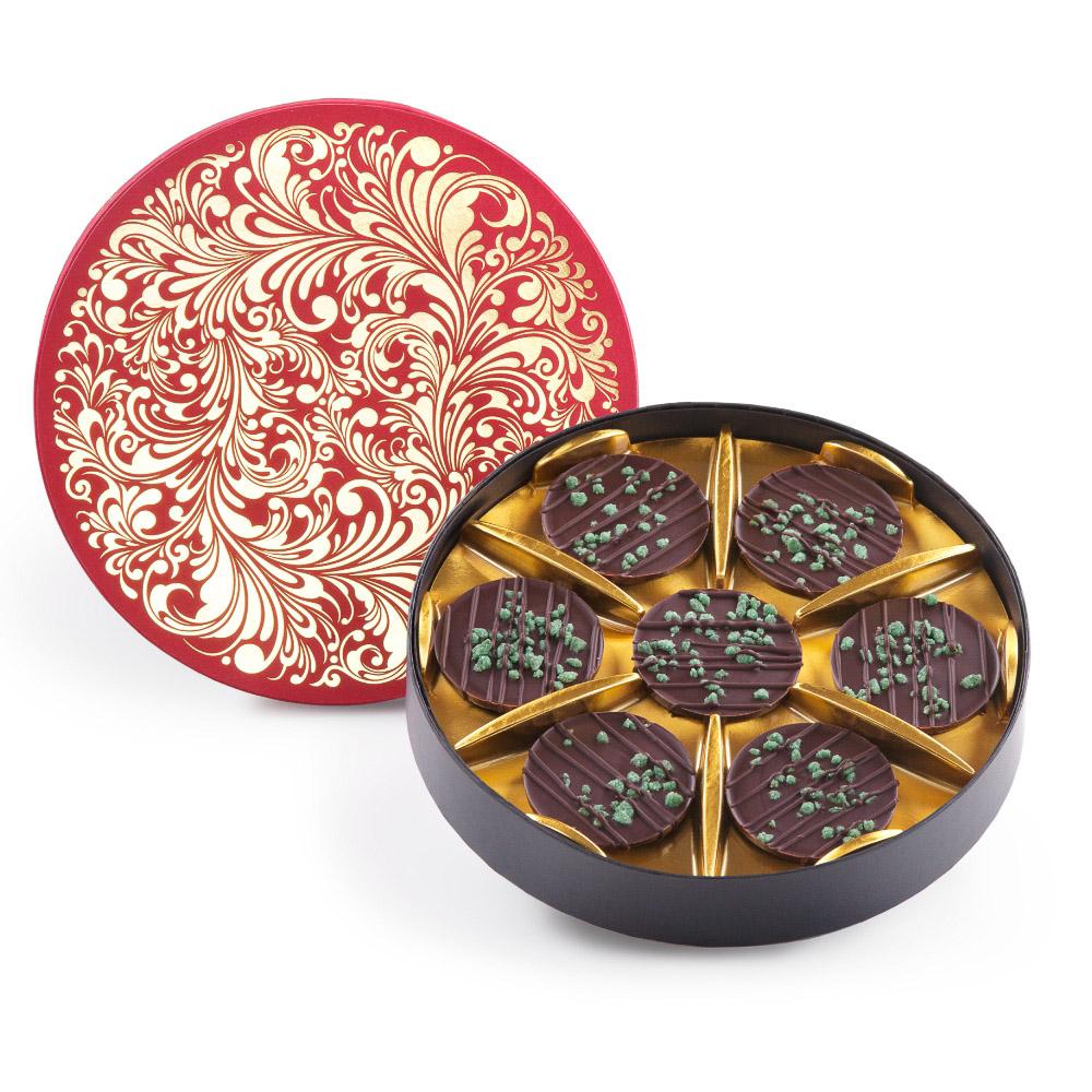 Peppermint Dark Chocolate Florentines