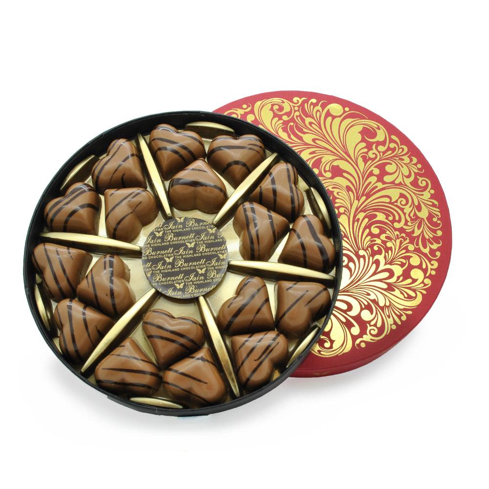 Corazones de caramelo salado