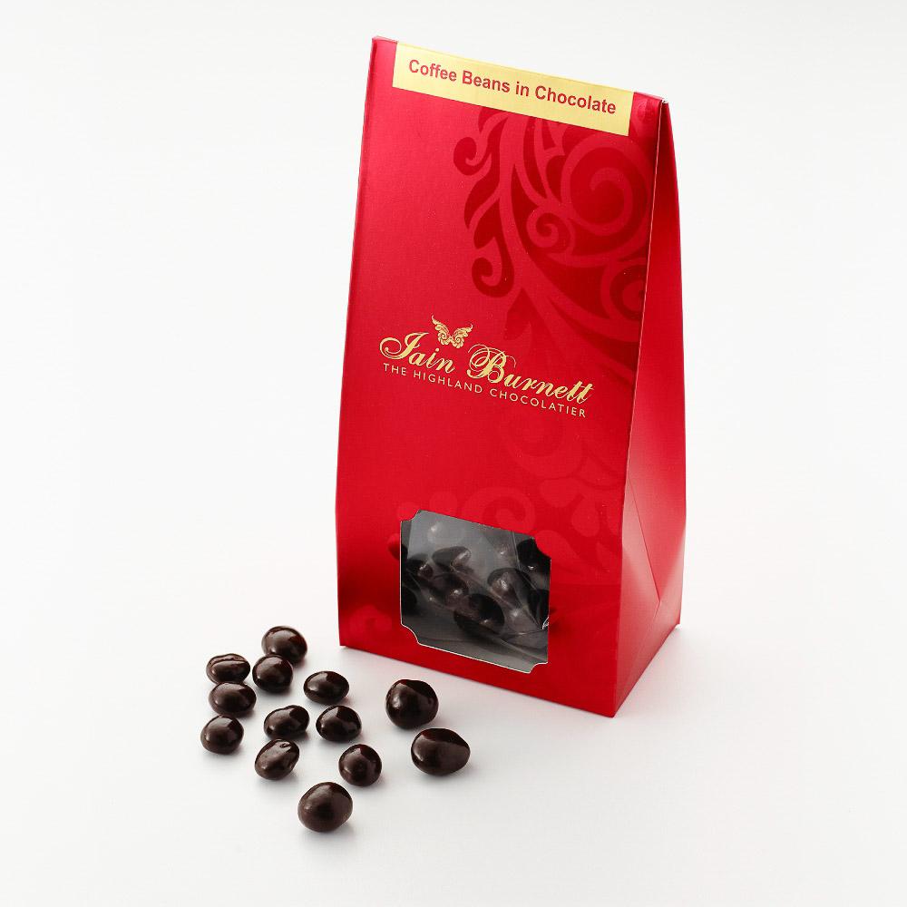 Granos de café en chocolate negro - Bolsa