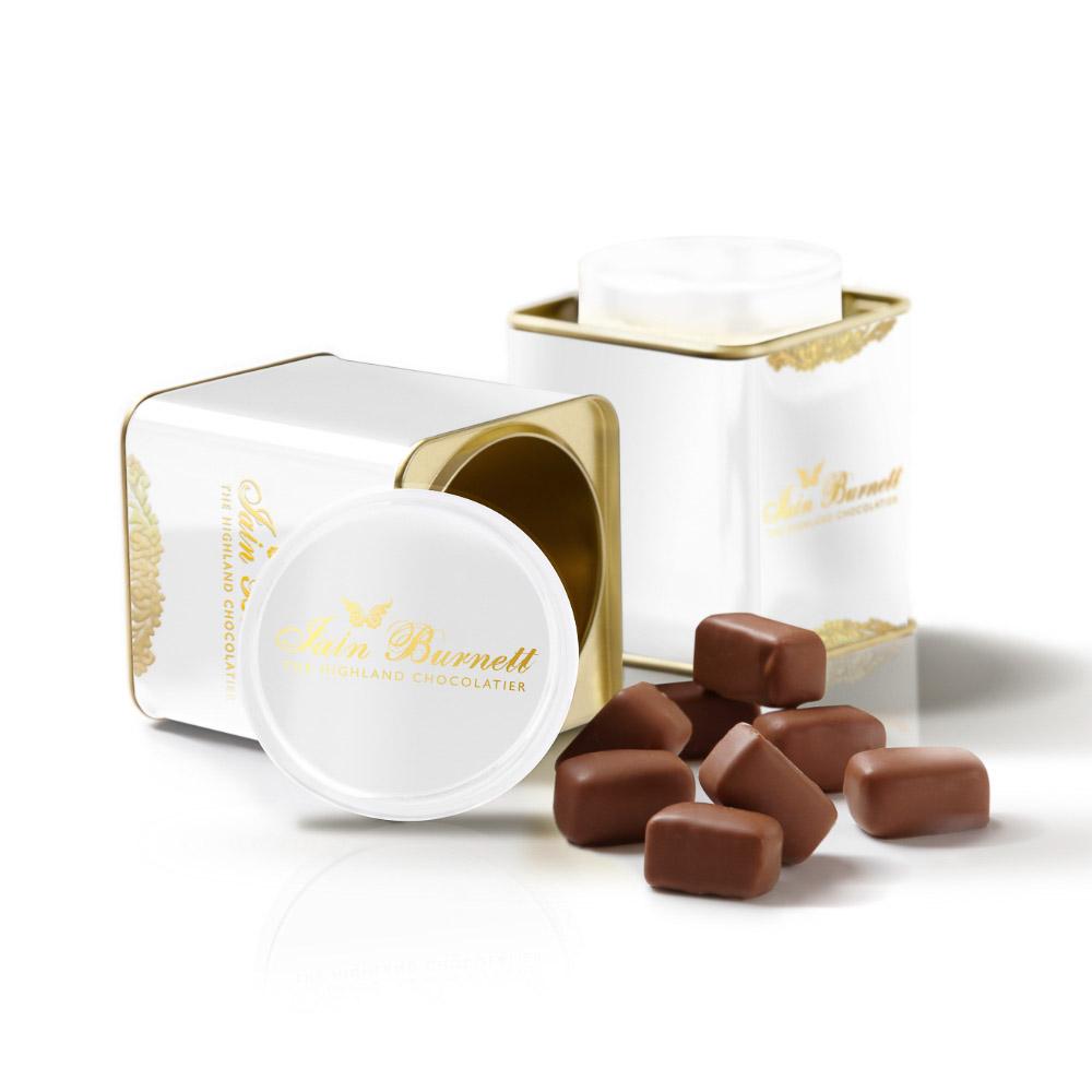 Decorative Tin of Honeycomb in Milk Chocolate